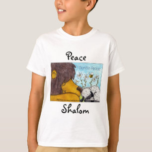 T-shirt Lion et agneau paix douce