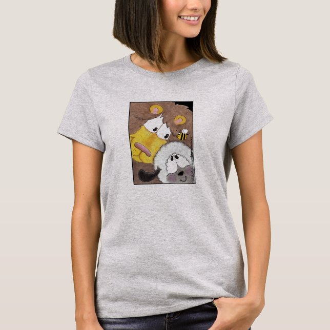 T-shirt Lion et agneau proches (Devant)