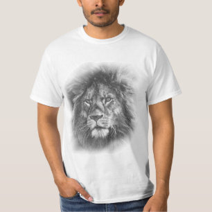 T-shirt Lion Face Hommes moderne Élégant Modèle