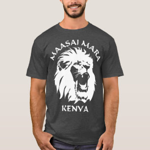 T-shirt Lion Face Massai Mara Kenya National Reserve