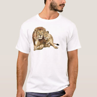 T-shirt lion family