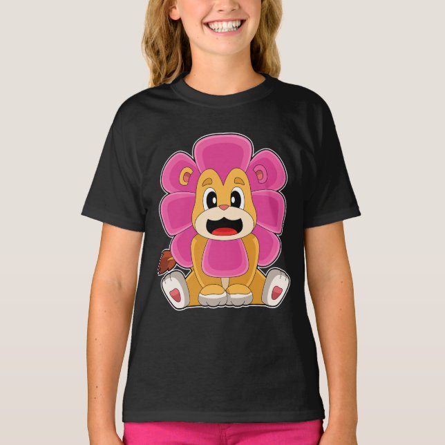 T-shirt Lion Fleur (Devant)