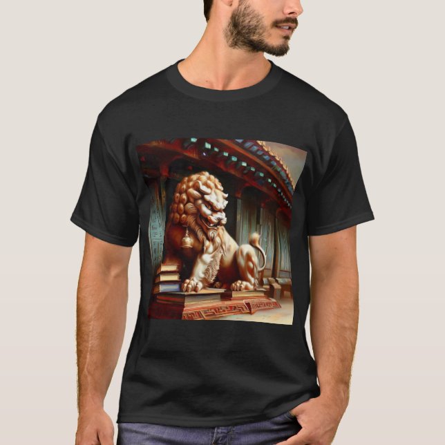 T-shirt Lion Foo Chinois (2) (Devant)