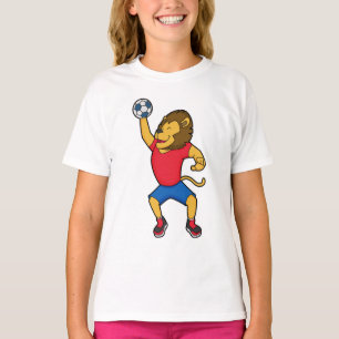 T-shirt Lion Handball player Handball