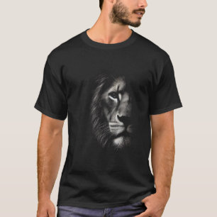 T-shirt Lion Head Lion Papa Wild Cat Ruler dans l'animal K