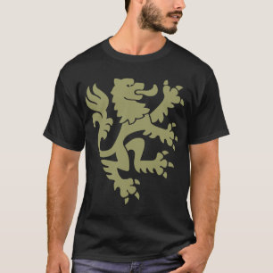 T-shirt Lion Héraldique 01 - Kaki