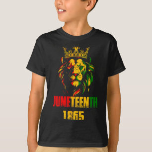 T-shirt Lion juneteenth cool 1865 liberté africain juin