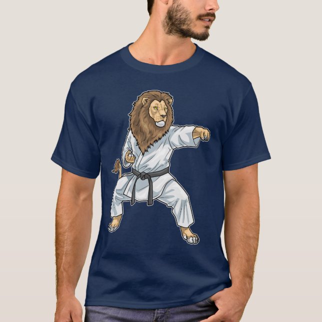 T-shirt Lion Karate Arts martiaux (Devant)