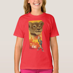 T-shirt Lion King Graphique de collage Simba