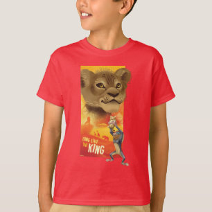 T-shirt Lion King Graphique de collage Simba