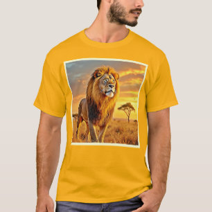 T-shirt Lion King Savanna coucher de soleil