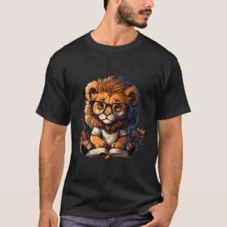 T-shirt Lion Lecteur Pour Les Livres Lecture Pour Les Lect