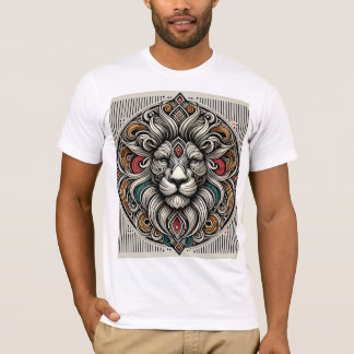 T-shirt Lion Majestic Mandala