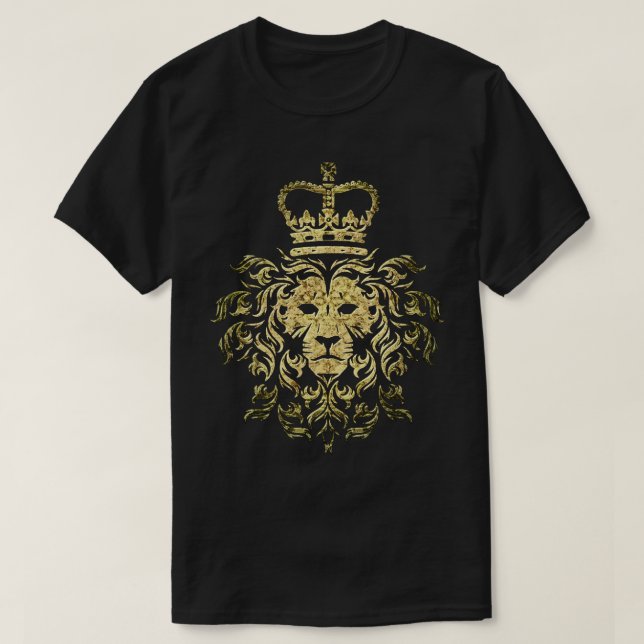 T-shirt Lion Majestic vintage (Design devant)