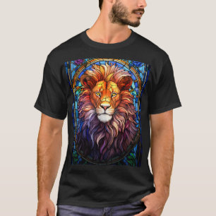 T-shirt Lion Majestueux En Verre Tissan