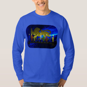T-shirt Lion Menorah en laiton de Chanukkah