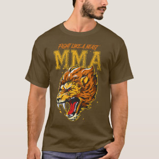 T-shirt Lion Mied Arts Martiaux Motivation Mixed martial a