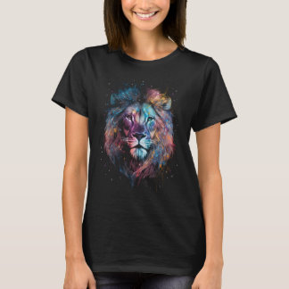 T-shirt Lion Nebular - Graffiti Neon Enk Splash