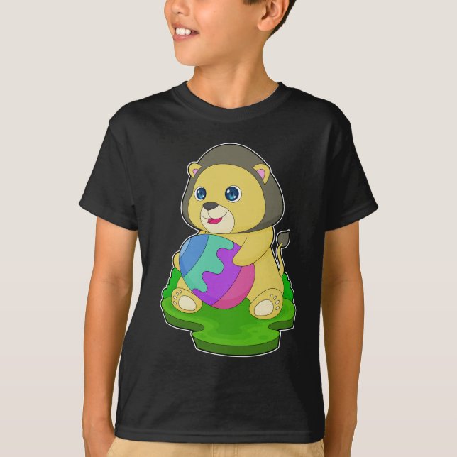 T-shirt Lion OEuf de Pâques (Devant)