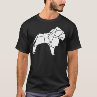 T-shirt Lion Origami