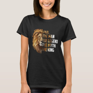 T-shirt Lion Papa L'Homme La Légende Le Mythe Le Roi