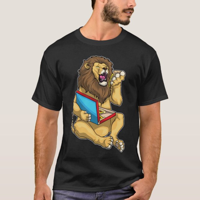 T-shirt Lion Pizza (Devant)