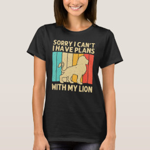 T-shirt Lion pour hommes femmes safari africain zoo animal