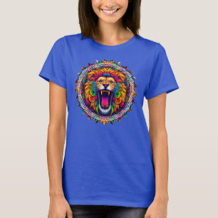 T-shirt Lion psychédélique