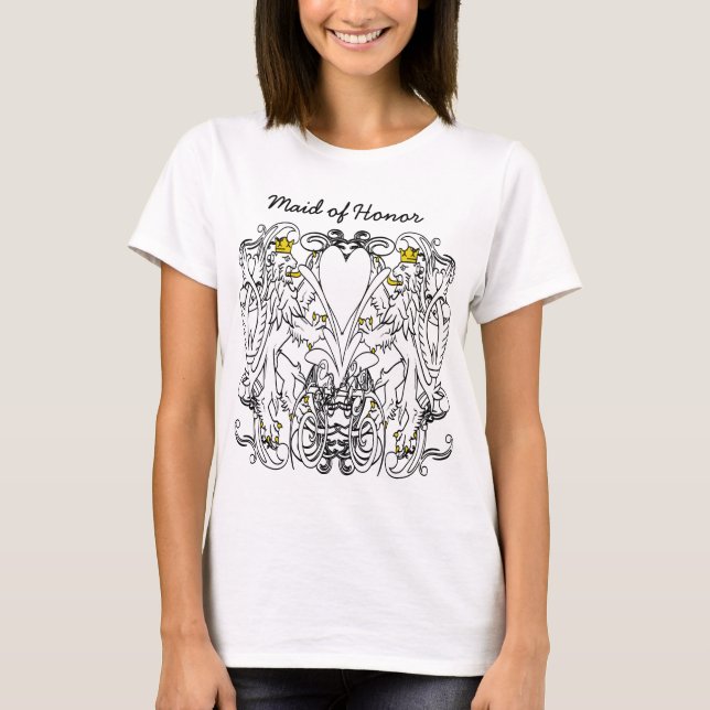 T-shirt Lion Rampant Renaissance Mariage (Devant)