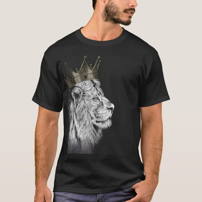 T-shirt lion roi (Devant)