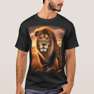 T-shirt lion roi