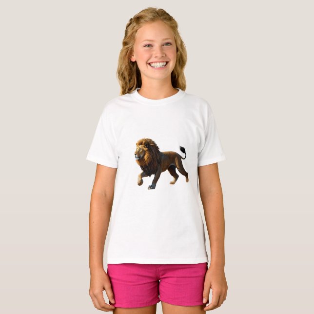 T-shirt "Lion Ronin : Fierce Warrior Tee" (Devant entier)