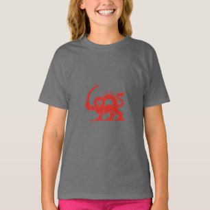 T-shirt Lion rouge avec Sun, Iran
