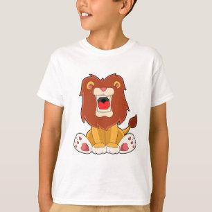 T-shirt lion rugissant