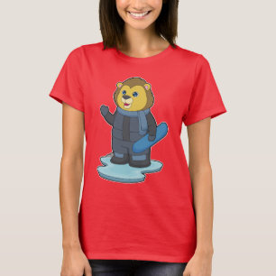 T-shirt Lion Snowboard Snowboard
