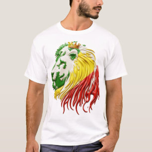 T-SHIRT LION STYLE JAMAICAN KING