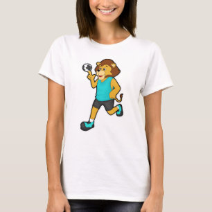 T-shirt Lion sur Handball avec Handball