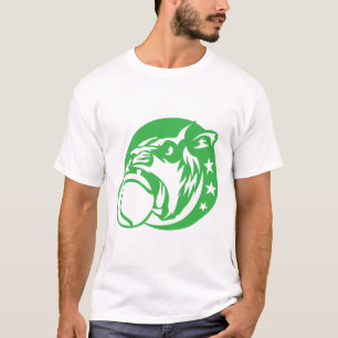 T-shirt lion tennis logo sport animal 5028