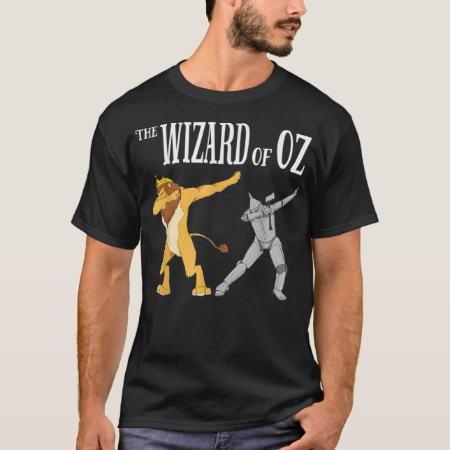 T-shirt Lion Tin Man Dab - Le Magicien D'Oz Classi (Devant)