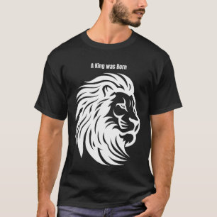 T-shirt Lion Un Roi Est Né – Conception De Cadeau 