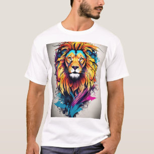 T-shirt Lion Whimsical Dreamscape Tee