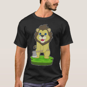 T-shirt Lion Woodcutter Ax