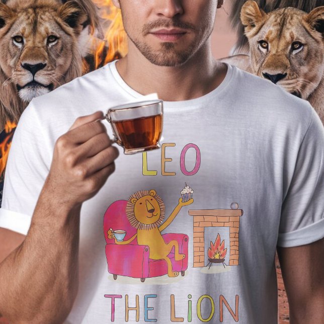 T-shirt Lion zodiaque Lion mignon lion (Créateur téléchargé)