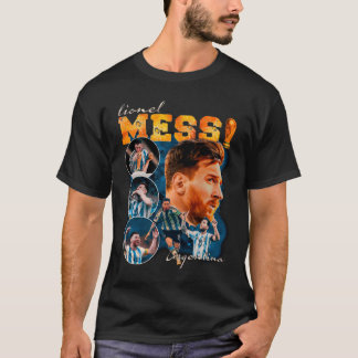 T-shirt Lionel Messi Argentine Champions du Monde Coupe du