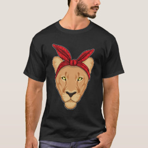 T-shirt Lioness with bandana