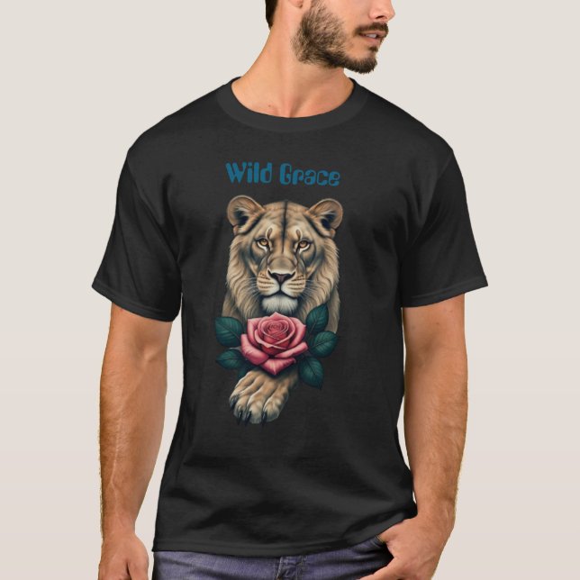 T-shirt Lionesse et Rose (Devant)