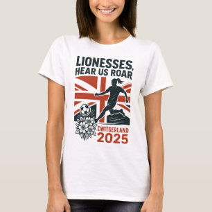 T-shirt Lionnes, Entendez notre rugissement – Football fém