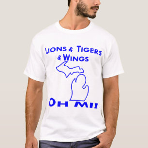 T-shirt Lions, tigres et ailes Oh Mi #USAPatriotGraphics