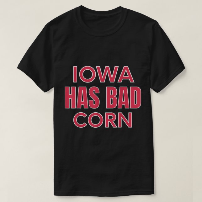 T-shirt L'Iowa A Du Mal De Corne (Design devant)