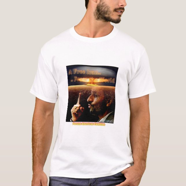 T-shirt L'Iran LIBRE est un monde LIBRE (Devant)